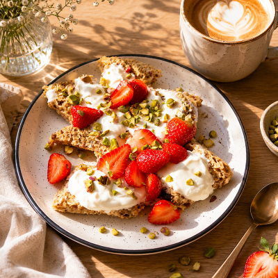 Mug cake s jahodami