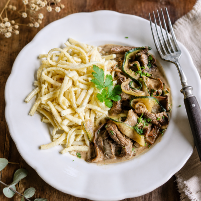 Hovězí nudličky ala Stroganov&nbsp;&nbsp;